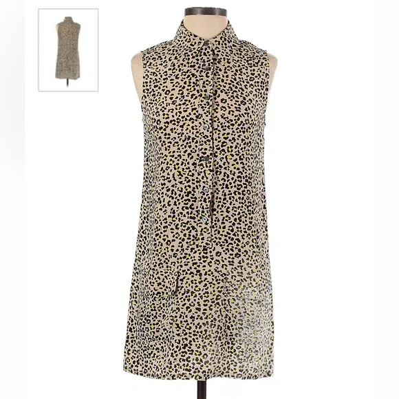 neon cheetah dress ASHLEYlauren 11674 Beaded Cheetah Print Gown